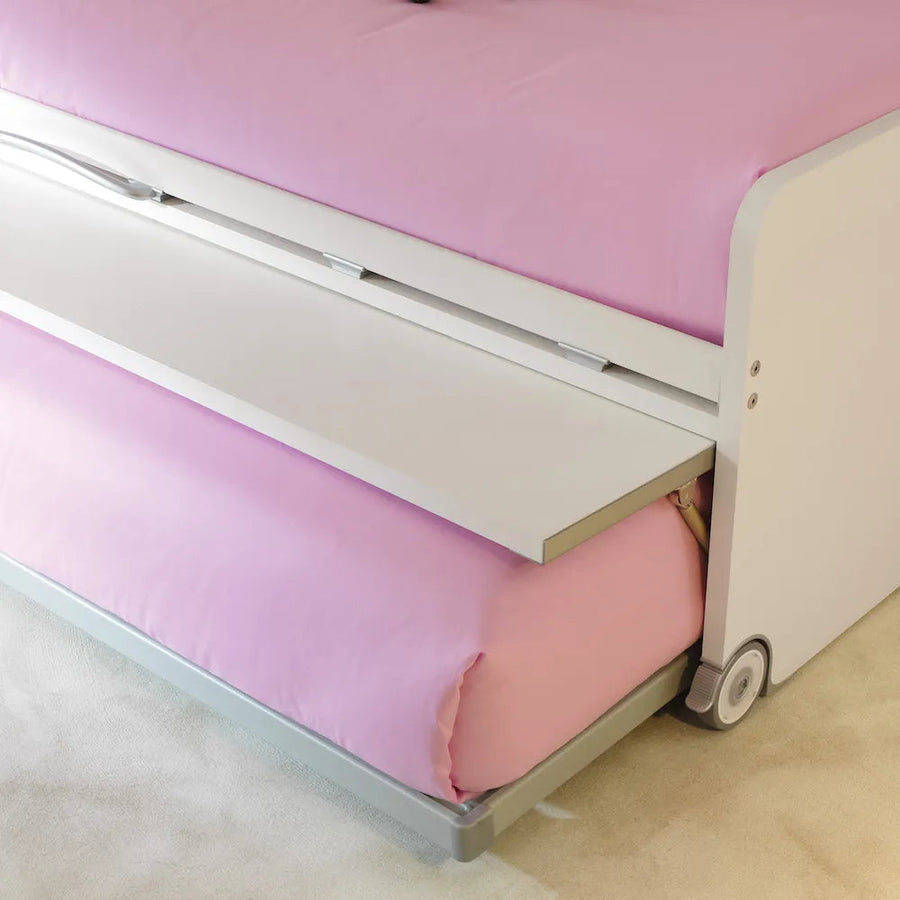 Cascade - Kids and teen bunk beds with desk - concealed third bed pull out bed - space saving furniture - Spaceman Singapore