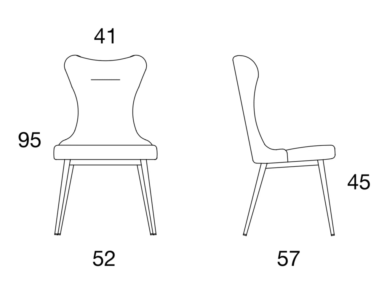 Spaceman Mickey dining chair dimensions