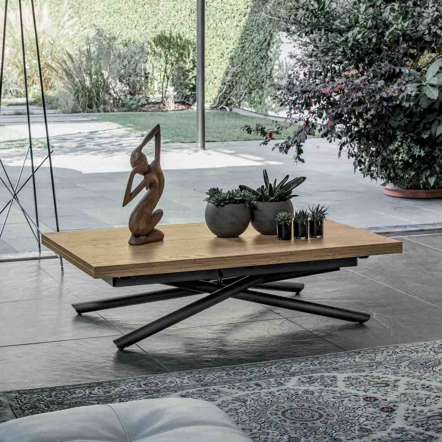 Tangle Fold - Multi Function Coffee Dining Table - Space Saving Dining Tables - Spaceman Singapore