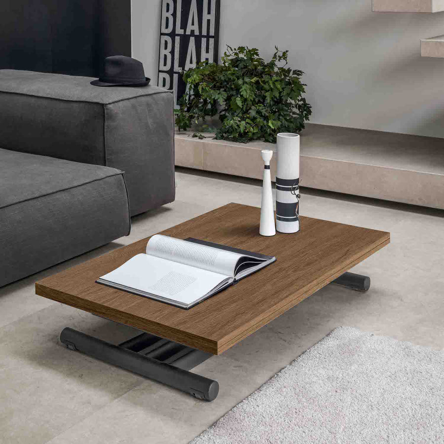 Threefold coffee table transforms into dining table - Multi function tables by Spaceman Singapore
