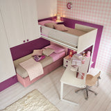 Bunk beds - Boomerang - Kids/ Teens L - Shaped Loft Beds - Spaceman