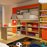 Bunk beds - Tuckin - Loft Bed with Desk for Kids - Spaceman