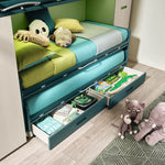 Bunk beds - Z - Kids/ Teens Bunk Beds with Wardrobes - Spaceman