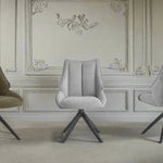 Chairs - Wingback - Luxurious Swivel Dining Chairs - Spaceman