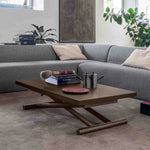 Coffee tables - Elevate - Coffee and Expandable Dining Table in dark brown melamine top and bronze legs - Spaceman