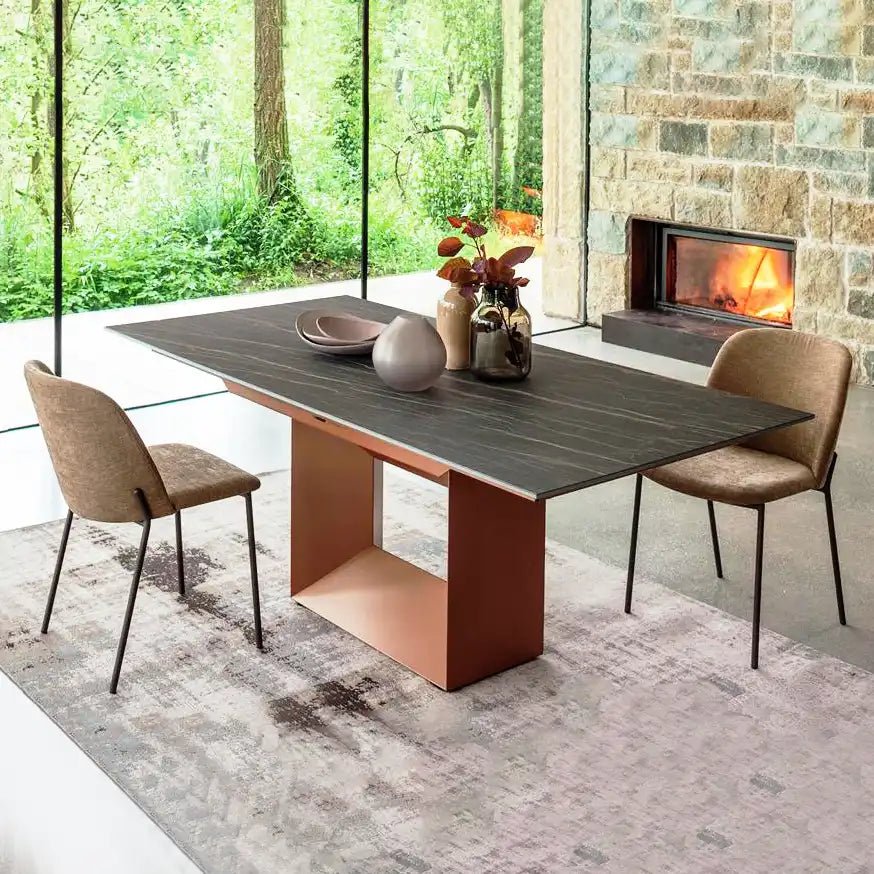 Dining table - Arco - Opulent Extending Ceramic Dining Table - Spaceman