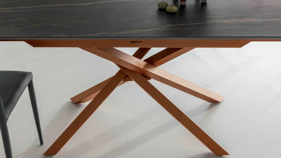 Dining table - Compatta - Intertwined Extendable Dining Table - Spaceman