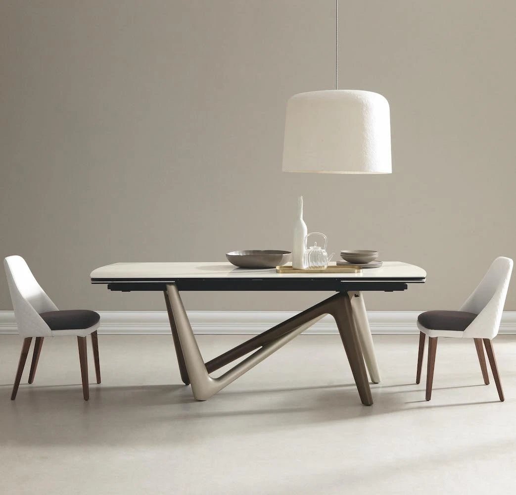 Dining table - Interlace - Stunning Extendable Ceramic Dining Table - Spaceman