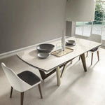 Dining table - Interlace - Stunning Extendable Ceramic Dining Table - Spaceman