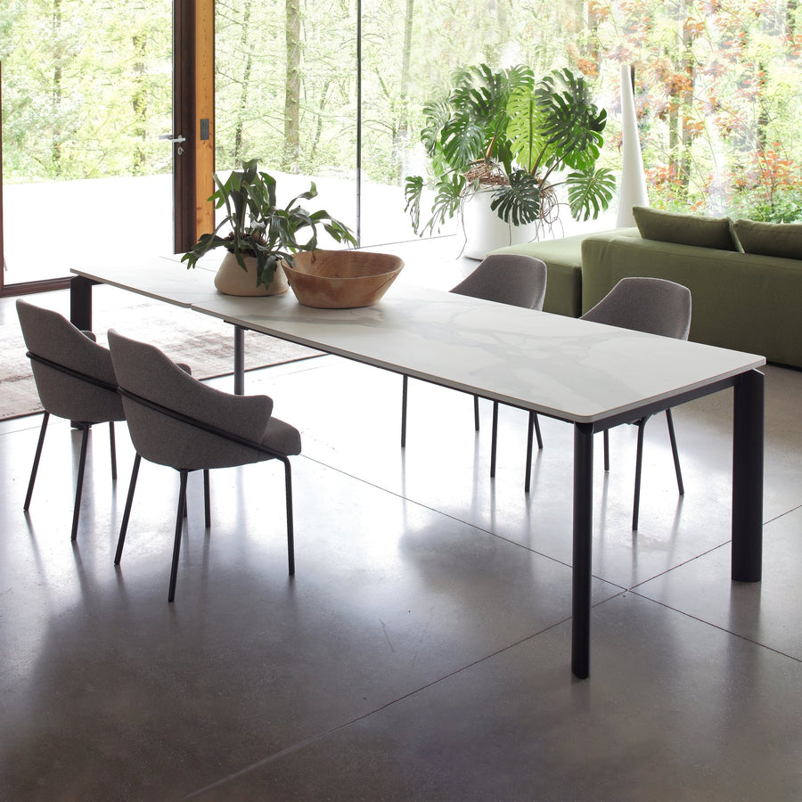 Dining table - Orb - Minimalist Extending Dining Table Set - Spaceman