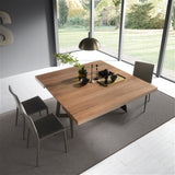 Dining table - Piazza - Dining Table Extends From Rectangular To Square - Spaceman