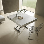 Dining table - Piazza Rise - Coffee and Extending Square Dining Table - Spaceman