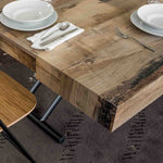 Dining table - Piazza Rise - Coffee and Extending Square Dining Table - Spaceman