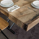 Dining table - Piazza Rise - Coffee and Extending Square Dining Table - Spaceman