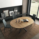 Dining table - Plexus Round - Modern Extending Dining Table - Spaceman