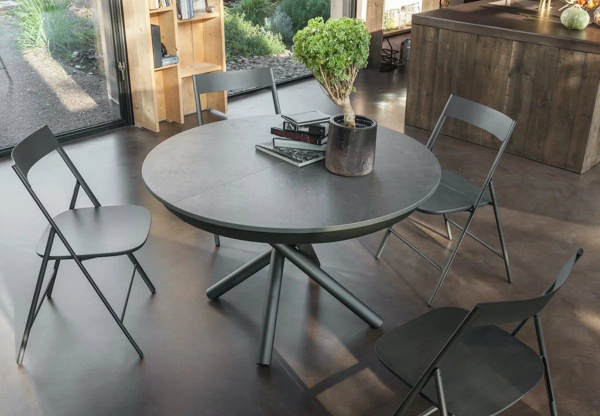 Dining table - Plexus Round - Modern Extending Dining Table - Spaceman