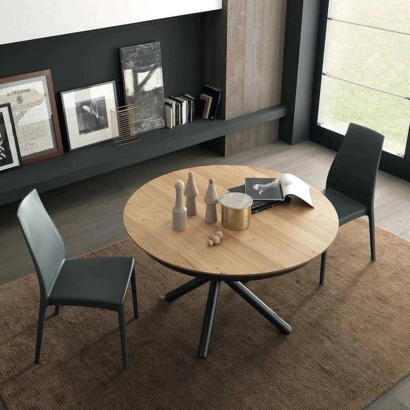 Dining table - Plexus Round - Modern Extending Dining Table - Spaceman