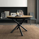 Dining table - Plexus Round - Modern Extending Dining Table - Spaceman