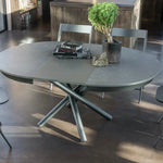 Dining table - Plexus Round - Modern Extending Dining Table - Spaceman