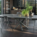 Dining table - Plexus Round - Modern Extending Dining Table - Spaceman