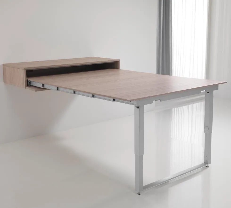 Dining table - Secret Pull - Out Table - Hidden Wall - Mounted Table - Spaceman