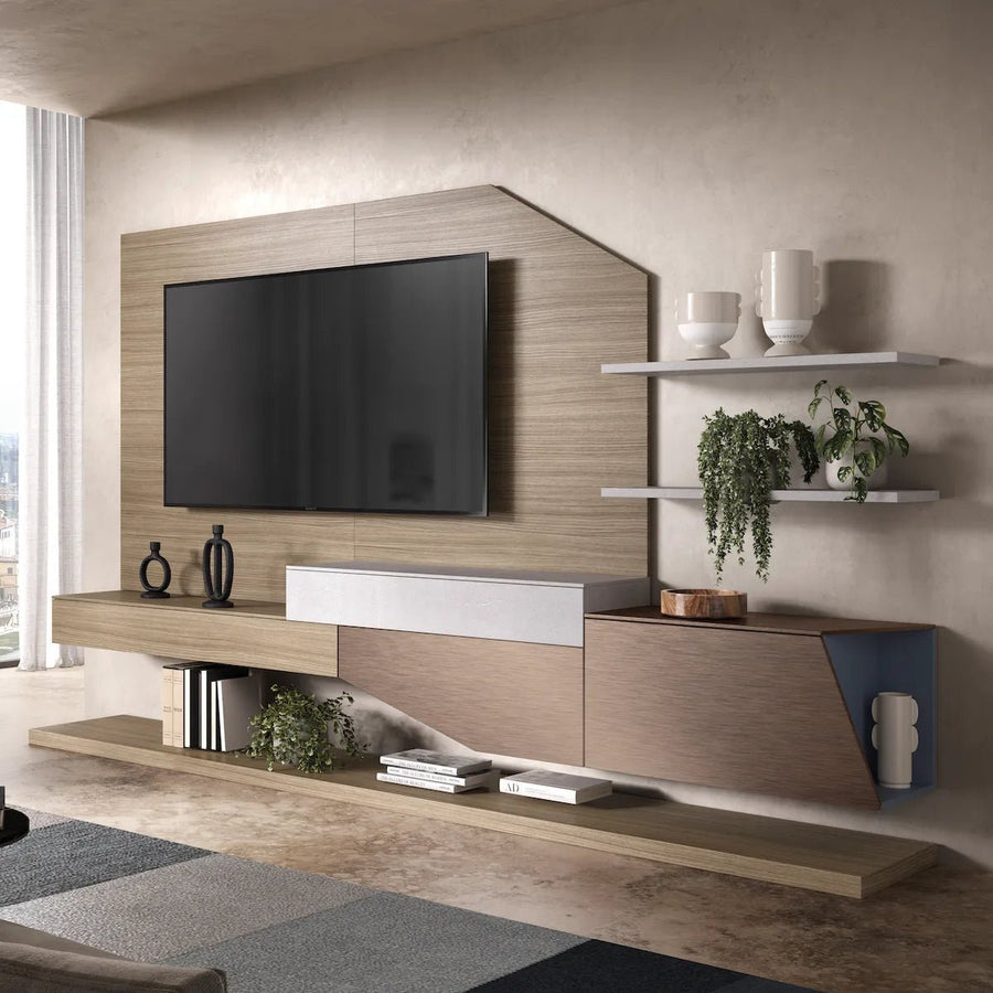 Dining table - Wall - Mounted TV Console - With Secret Pull - Out Table - Spaceman