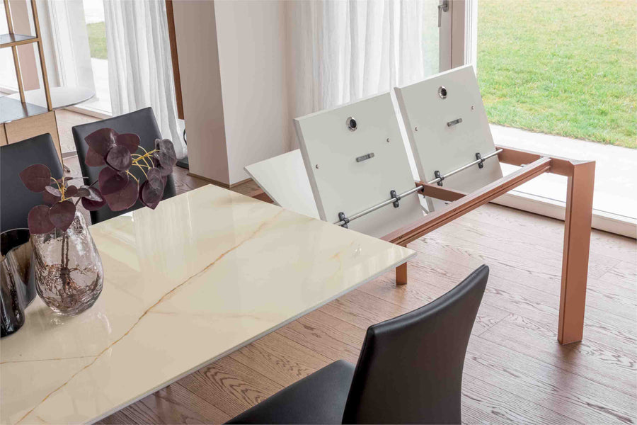  - Flatiron - Extending Dining Table Set - Spaceman