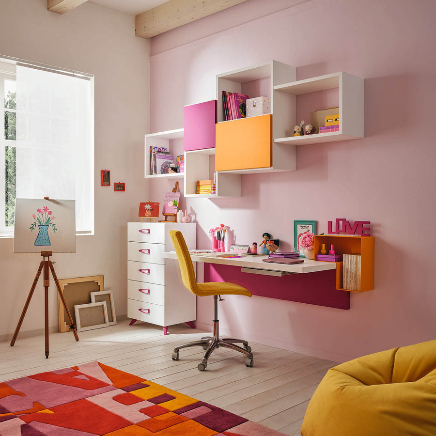 Z - Kids and teen bunk beds with wardrobes - study desk - customisable carpentry - Space saving furniture - Spaceman Singapore