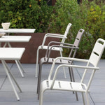 Outdoor - Slat - Stackable Outdoor Dining Chair - Spaceman