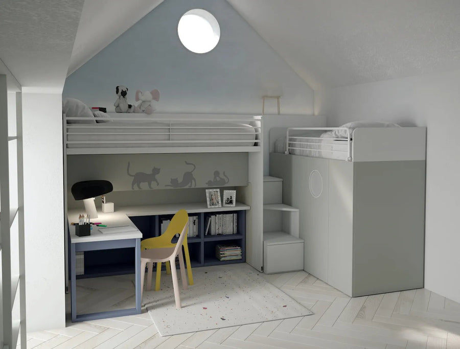  - Pandora - Kids/ Teens Loft Bed and Wardrobe - Spaceman