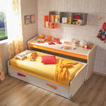  - Sage - Single Kids/Teens Bed with Mobile Desk - Spaceman